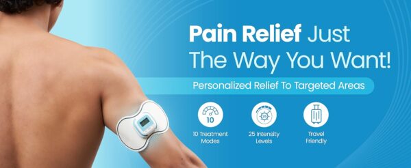 UltraCare PRO Tens 2.0 Wireless Tens Machine For Physiotherapy Massager|10 Modes 25 Intensity Levels|Rechargeable|Tens Unit|Tens Device|Tens Machine|Muscle/Nerve Stimulator For Pain Relief - Image 4