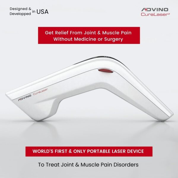 Advino CuraLaser - World's First & Only FDA Approved Pain Relief Device with AGTP laser & Nano-molecular biostimulation to Cure Back, Knee, Leg & all other Joint & Muscle Pain without Any Side Effects - Image 4