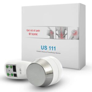 UltraCare PRO US 111 Portable Ultrasound Machine for Physiotherapy | Equipment for Home & Clinic | Massager for Back, Knee, Shoulder & All Kinds of Joint & Muscle Pain Relief with 1 Yr Warranty, White