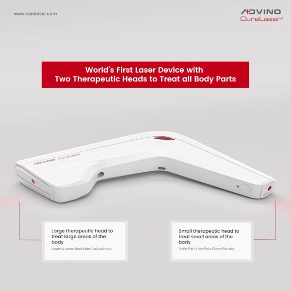 Advino CuraLaser - World's First & Only FDA Approved Pain Relief Device with AGTP laser & Nano-molecular biostimulation to Cure Back, Knee, Leg & all other Joint & Muscle Pain without Any Side Effects - Image 5