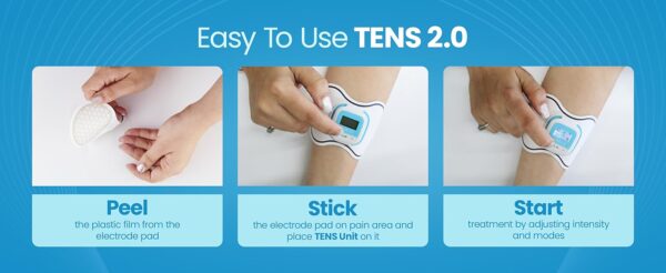 UltraCare PRO Tens 2.0 Wireless Tens Machine For Physiotherapy Massager|10 Modes 25 Intensity Levels|Rechargeable|Tens Unit|Tens Device|Tens Machine|Muscle/Nerve Stimulator For Pain Relief - Image 5